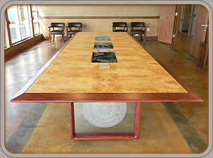 American Black Walnut custom solid wood conference table